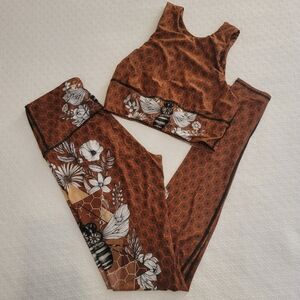 Yoga Democracy Beeloved Set Leggings & Bra Medium